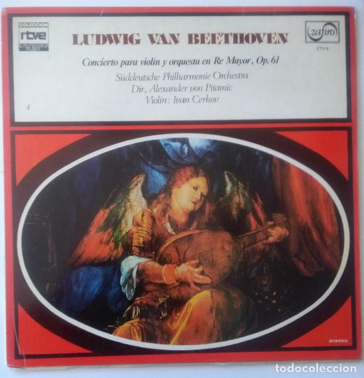 Discos de vinilo: LUDWIG VAN BEETHOVEN-CONCIERTO PARA VIOLIN Y ORQUESTA EN RE MENOR, OP 61#
