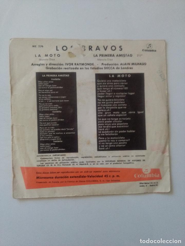 Discos de vinilo: LOS BRAVOS-LA MOTO# - Foto 2