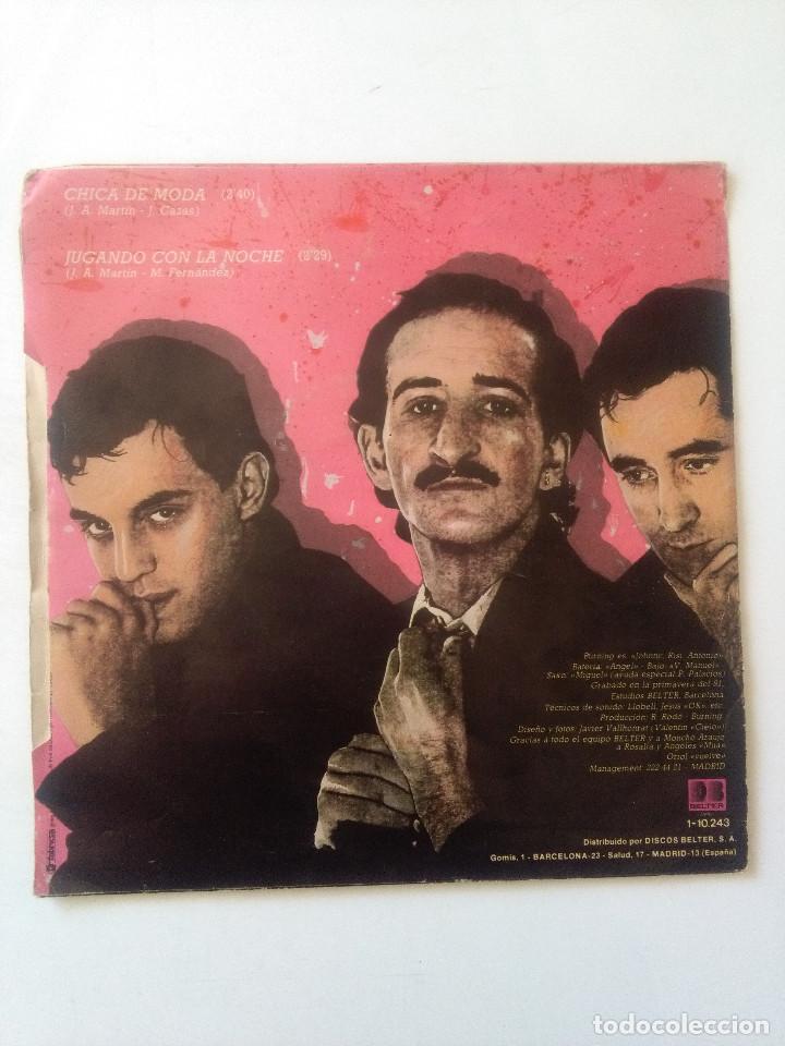 Discos de vinilo: BURNING-CHICA DE MODA-JUGANDO CON LA NOCHE# - Foto 2