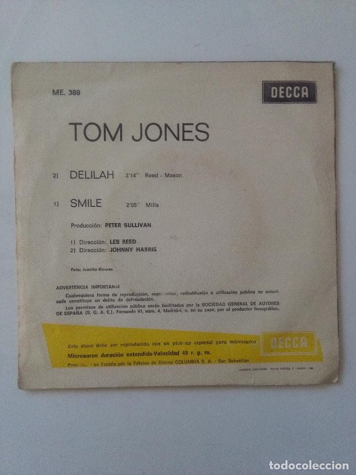 Discos de vinilo: TOM JONES-DELILAH-SMILE# - Foto 2