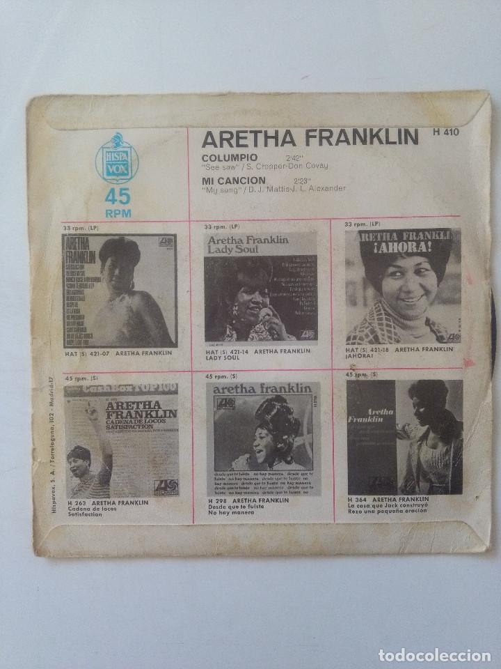 Discos de vinilo: ARETHA FRANKLIN-COLUMPIO-MI CANCION# - Foto 2