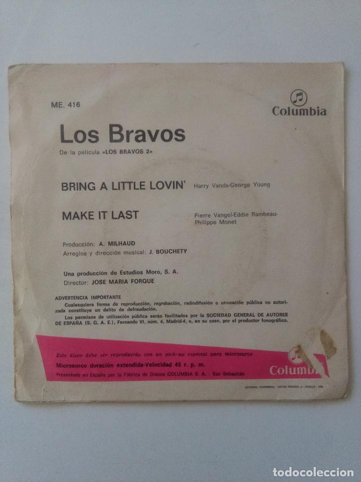 Discos de vinilo: LOS BRAVOS-BRING A LITTLE LOVIN&acute;# - Foto 2