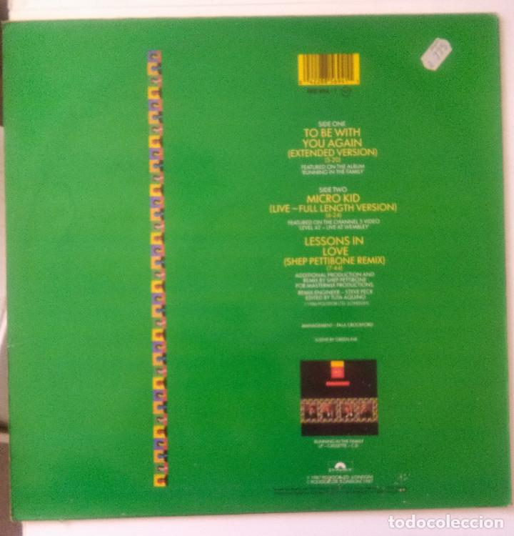Discos de vinilo: LEVEL 42-TO BE WITH YOU AGAIN # - Foto 2