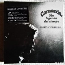 Discos de vinilo: CAMARON - ” LA LEYENDA DEL TIEMPO ” LP WHITE VINYL + CD + DVD + BOOK 2013 NUMERADO 0931 SEALED. Lote 226676020