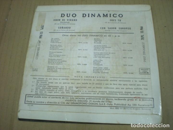 Discos de vinilo: DUO DINAMICO. AMOR DE VERANO, SO&Ntilde;ANDO - Foto 2