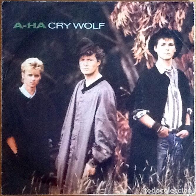 Discos de vinilo: A-HA : CRY WOLF / MAYBE MAYBE [WARNER - DEU 1986] 7 - Foto 1