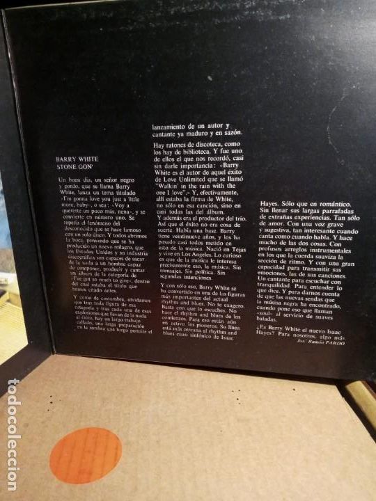 Discos de vinilo: BARRY WHITE - STONE GON - Foto 2