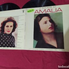 Discos de vinilo: AMALIA RODRIGUES - O MELHOR DE... - DOBLE LP - PORTADA ABIERTA - - EMI 1985