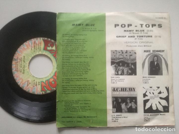 Discos de vinilo: POP TOPS - Mamy Blue - SINGLE EXPLOSION 1971 - Foto 2
