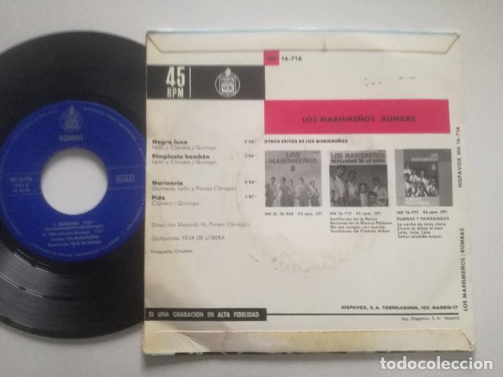 Discos de vinilo: LOS MARISME&Ntilde;OS - Rumbas - EP HISPAVOX 1969 - Foto 2