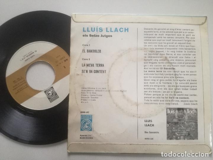 Discos de vinilo: LLUIS LLACH -El Bandoler - EP CONCENTRIC 1968 - Foto 2