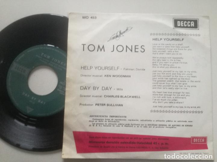 Discos de vinilo: TOM JONES - Help Yourself - SINGLE DECCA 1968 - Foto 2