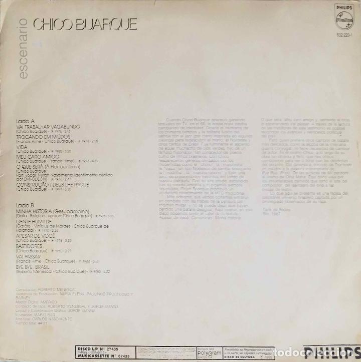 Discos de vinilo: CHICO BUARQUE, ESCENARIO. LP ARGENTINA - Foto 2