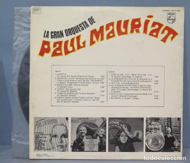 Discos de vinilo: LP. LA GRAN ORQUESTA DE PAUL MAURIAT - Foto 2