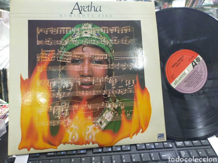 Discos de vinilo: Aretha Franklin lp almighty fire Espa&ntilde;a 1978 - Foto 1