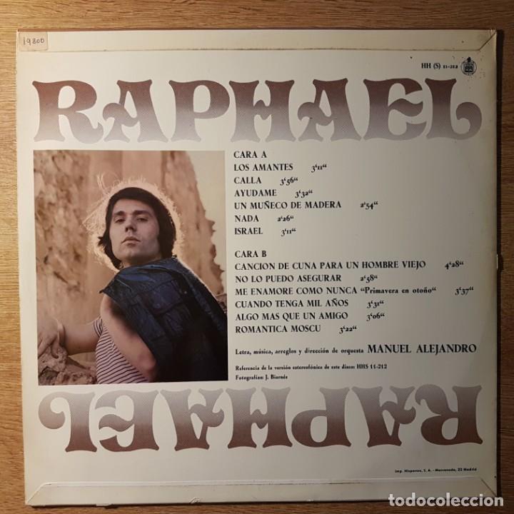 Discos de vinilo: LP DE RAPHAEL. ALGO M&Aacute;S. HISPAVOX - Foto 2