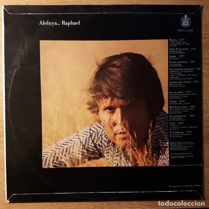 Discos de vinilo: LP DE RAPHAEL. ALELUYA. HISPAVOX - Foto 2