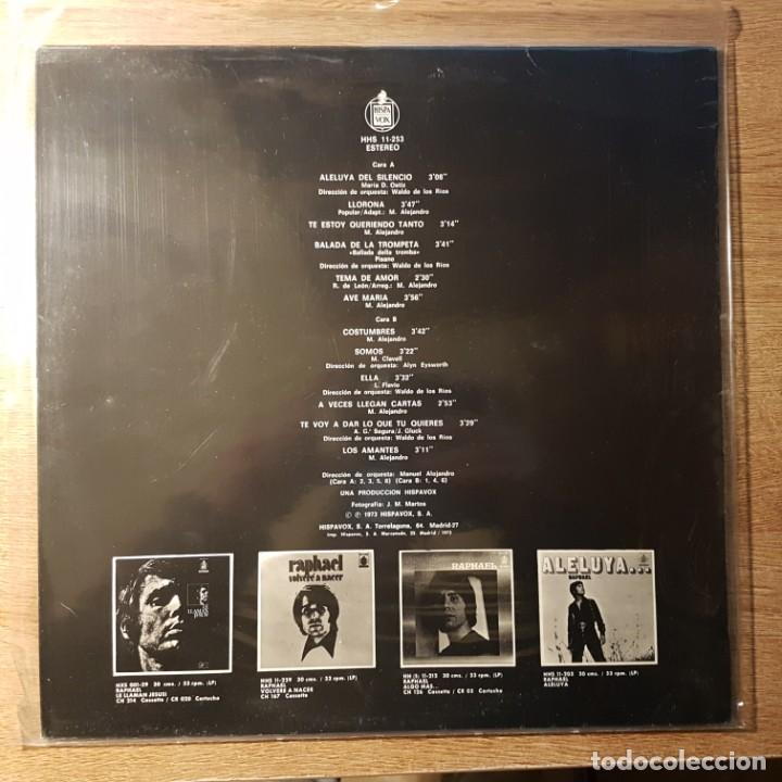Discos de vinilo: LP DE RAPHAEL. EL DISCO DE ORO. HISPAVOX 1973 - Foto 2
