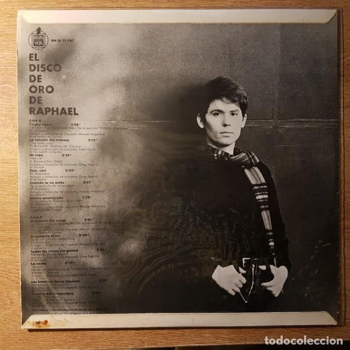 Discos de vinilo: LP EL DISCO DE ORO DE RAPHAEL. YO SOY AQUEL. HISPAVOX - Foto 2