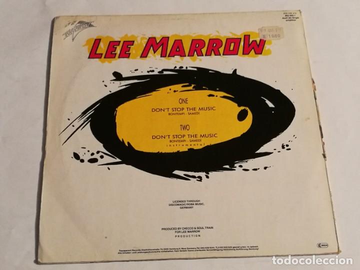 Discos de vinilo: Lee Marrow - Dont Stop The Music - 1987 - Foto 2