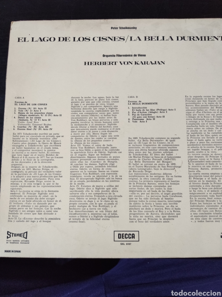Discos de vinilo: el lago de los cisnes y la Bella Durmiente - Foto 2