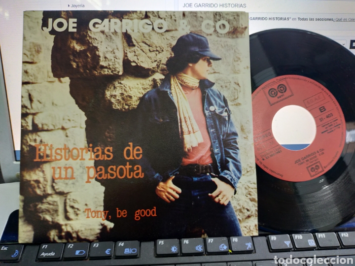 Vinyl-Schallplatten: Joe Garrigo & co single historias de un pasota sub&iacute; 1982