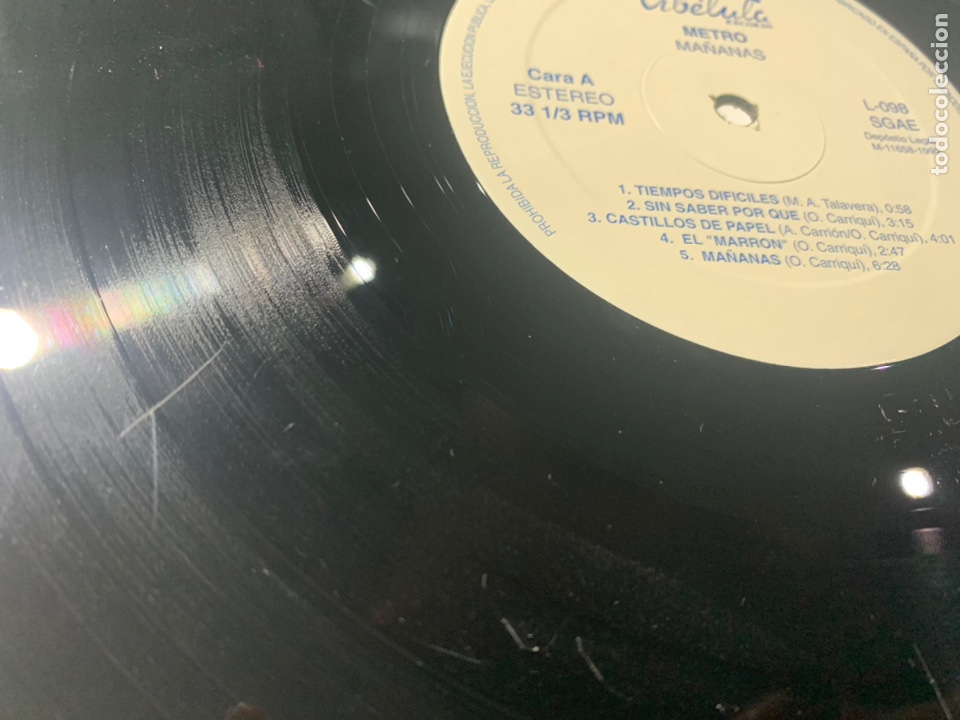 Discos de vinilo: Lp metro ma&ntilde;anas de 1992 - Foto 2