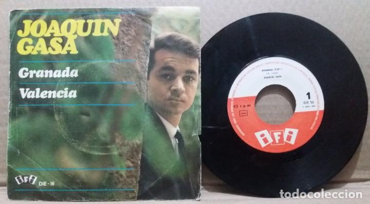 Discos de vinilo: JOAQUIN GASA / GRANADA / SINGLE 7 INCH - Foto 1