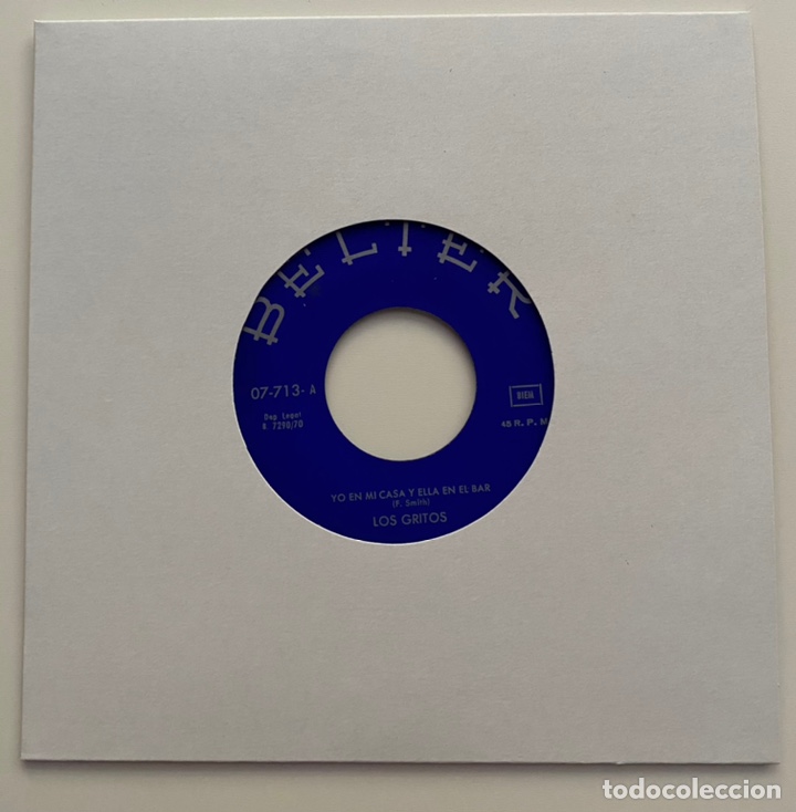 Vinyl-Schallplatten: LOS GRITOS-YO EN MI CASA Y ELLA EN EL BAR/LA NI&Ntilde;A DE LOS OJOS GRANDES/SINGLE 1970 BELTER 07-713,ESP.