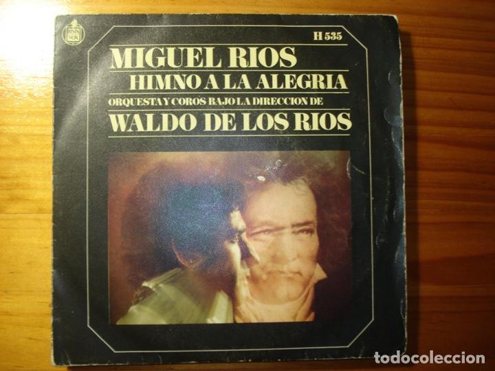 Discos de vinilo: Miguel R&iacute;os Himno a la alegr&iacute;a single - Foto 1