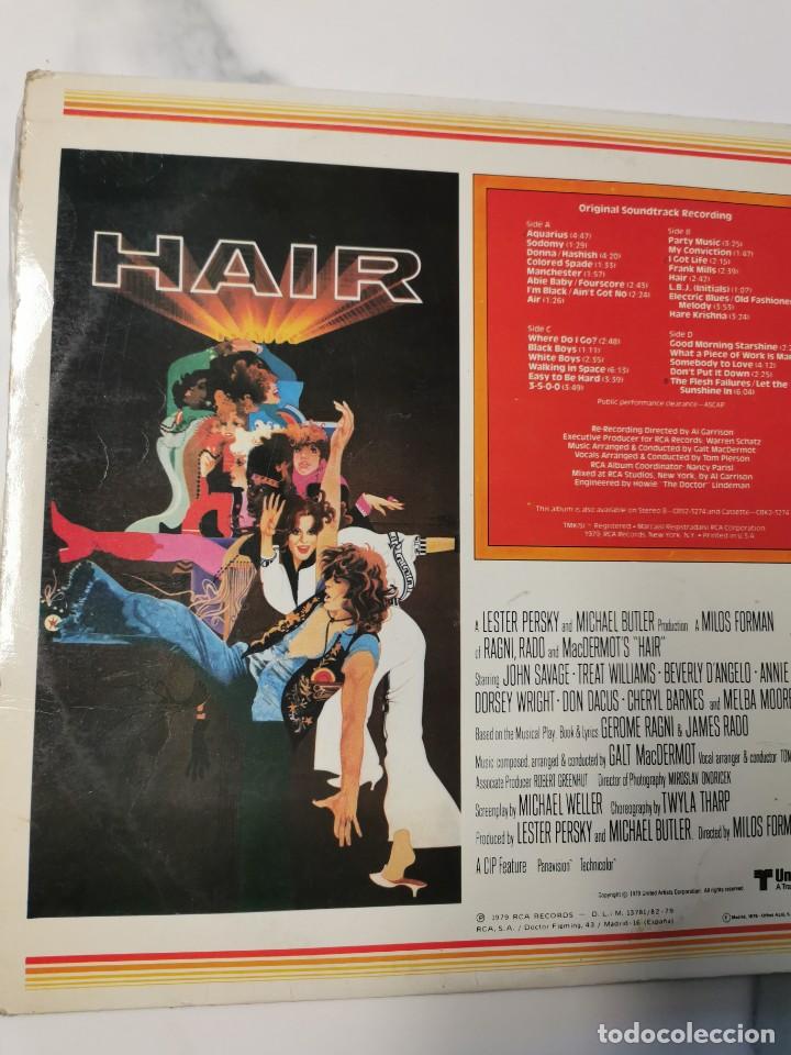Discos de vinilo: HAIR - BS ORIGINAL DE LA PELICULA - Foto 3