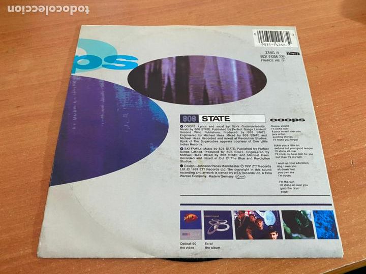 Discos de vinilo: 808 STATE FEATURING BJORK) SINGLE 1991 (EPI20) - Foto 3