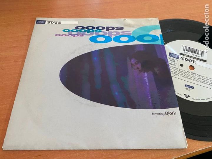Discos de vinilo: 808 STATE FEATURING BJORK) SINGLE 1991 (EPI20) - Foto 1