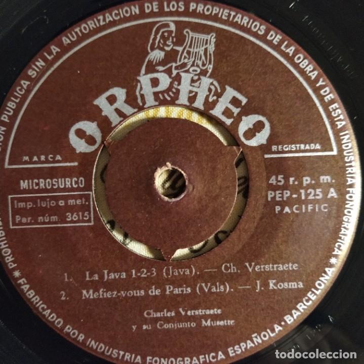 Discos de vinilo: Charles Verstraete, Luc Harvet - Le Java 1-2-3 (7&rdquo;, EP, Mono) - Foto 3