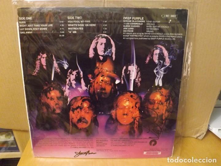 Discos de vinilo: DEEP PURPLE ----- BURN - AUTOGRAFOS - Foto 2