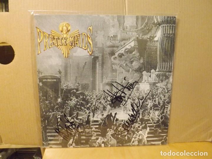 Discos de vinilo: PRETTY MAIDS ---- SIN-DECADE - AUTOGRAFOS - Foto 1
