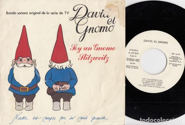 Discos de vinilo: DAVID EL GNOMO - SOY UN GNOMO - SINGLE DE VINILODE LA SERIE DE TVE
