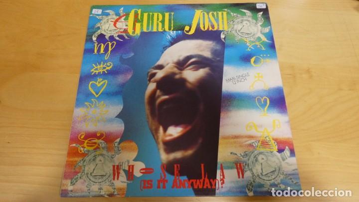 Discos de vinilo: LP DISCO VINILO LP . GURU JOSH WHOSE LAW . IS IT ANYWAY . - Foto 1