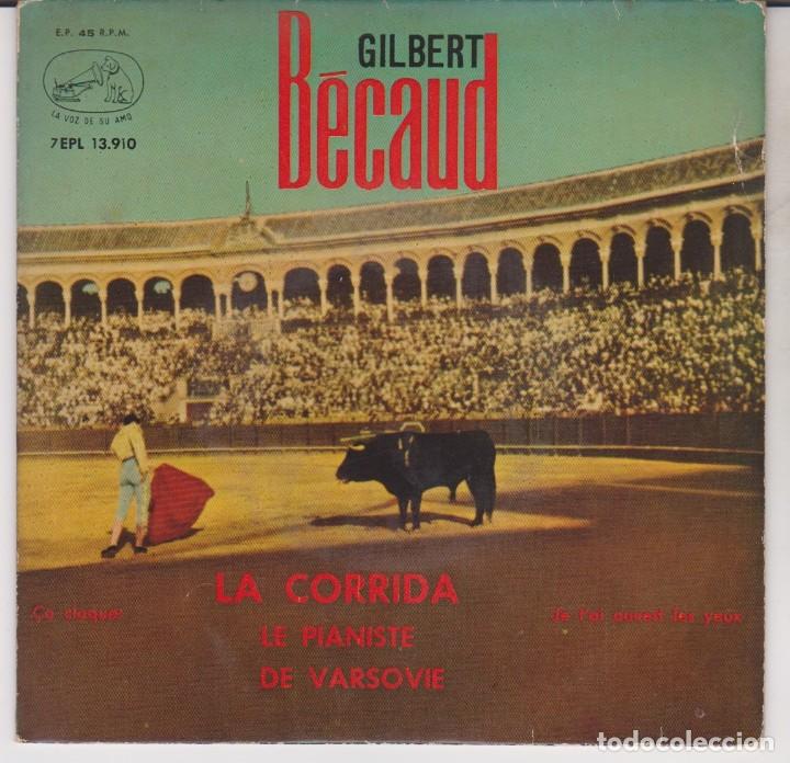 Discos de vinilo: EP GILBERT BECAUD LE PIANISTE + 3 - Foto 1