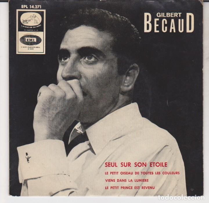 Discos de vinilo: EP GILBERT BECAUD SEUL SUR SON ETOILE + 3 - Foto 1