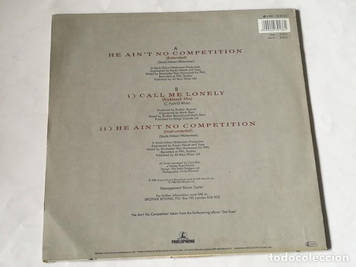Discos de vinilo: Brother Beyond - He Aint No Competition - 1988 - Foto 2