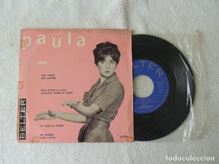 Discos de vinilo: EP PAULA --- VEN AMOR +3 - Foto 1