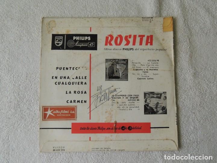 Discos de vinilo: ROSITA EP -- PUENTECITO +3 1958 - Foto 2