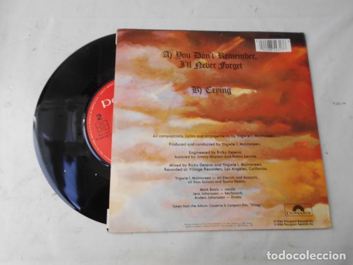 Discos de vinilo: vinilo single de yngwie malmsteen - Foto 2