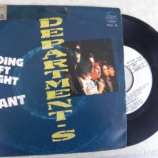 Discos de vinilo: DEPARTMENT-S -GOING LEFT RIGHT -SINGLE 1981