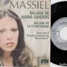 Discos de vinilo: MASSIEL - BALADA DE MARIA SANDERS - SINGLE DE VINILO