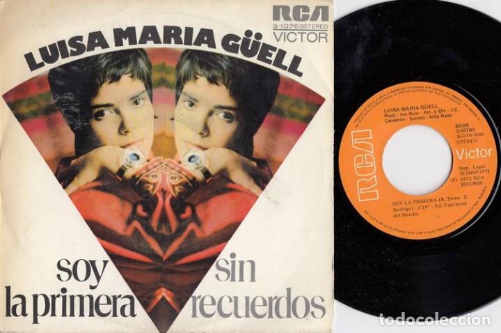 Discos de vinilo: LUISA MARIA GUELL - SOY LA PRIMERA - SINGLE DE VINILO - Foto 1