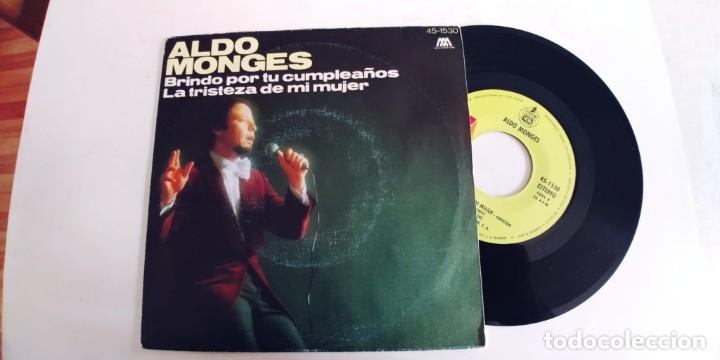 Discos de vinilo: ALDO MONGES-SINGLE BRINDO POR TU CUMPLEA&Ntilde;OS - Foto 1