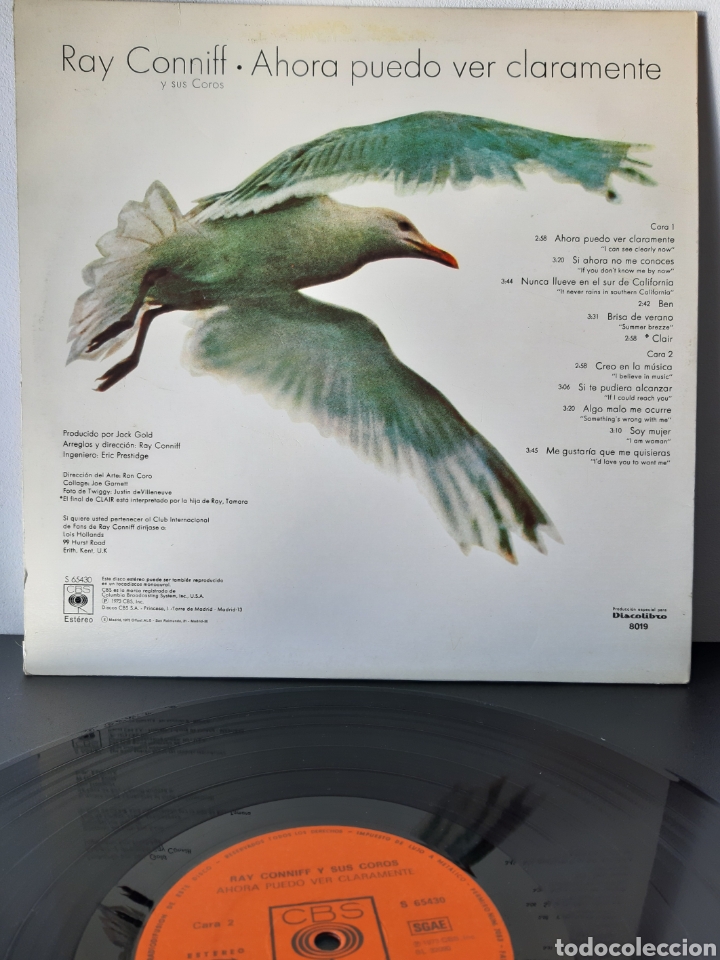 Discos de vinilo: RAY CONNIFF. AHORA PUEDO VER CLARAMENTE. CBS. 1973 - Foto 2
