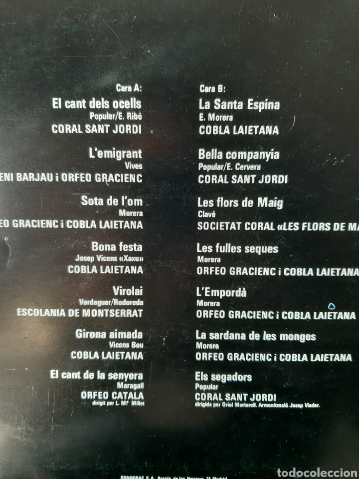 Discos de vinilo: CAN&Ccedil;ONS POPULARS CATALANES. ARIOLA. - Foto 3